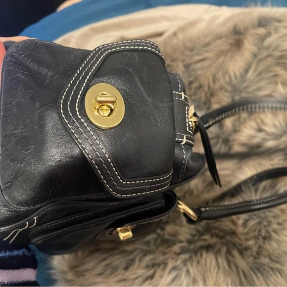 Coach black leather bag - Picture 5 of 8